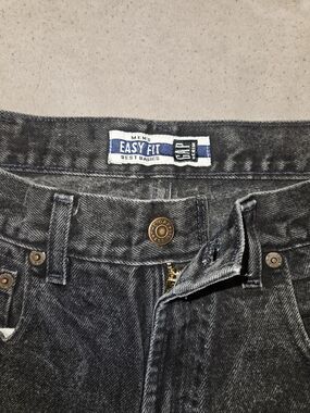 GAP Men's 90s Vintage Easy Fit Black Washed Denim Jeans